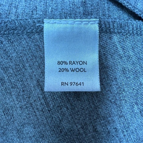 J Jill Blazer Jacket Women 1X Heather Gray Wool Blend 2 Button Soft Unstructured - Picture 9 of 12